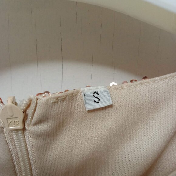 Rose Gold Sequined Formal Dress NWOT - Picture 5 of 7